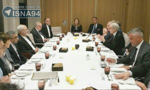 Rencontre avec le Ministre iranien des Affaires Etrangères.